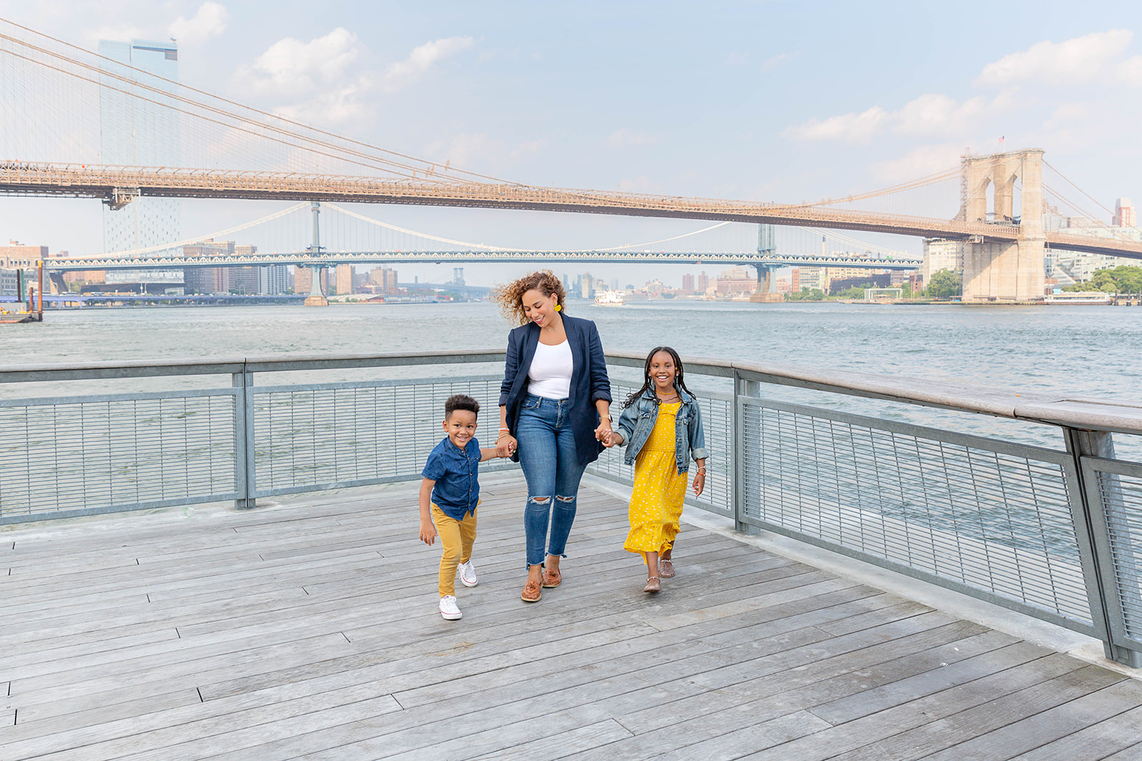 family photos at the Seaport