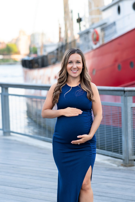 family photos at the Seaport