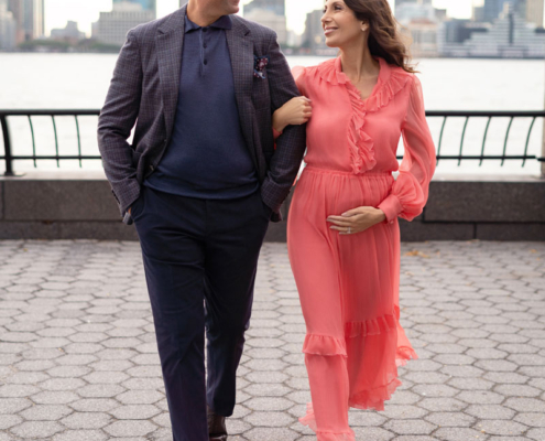 family photos in Battery Park