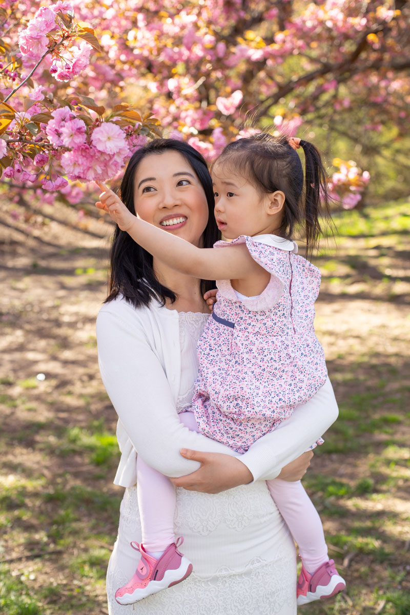 Mother and child in the park